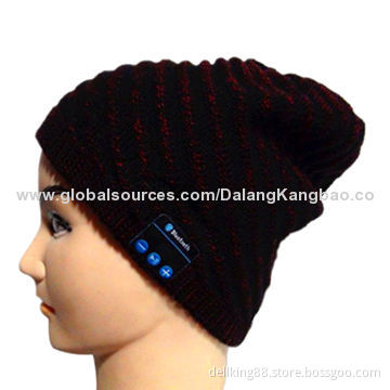 2014 Fashion Men's Knit Bluetooth Music Hat with HeadphoneNew